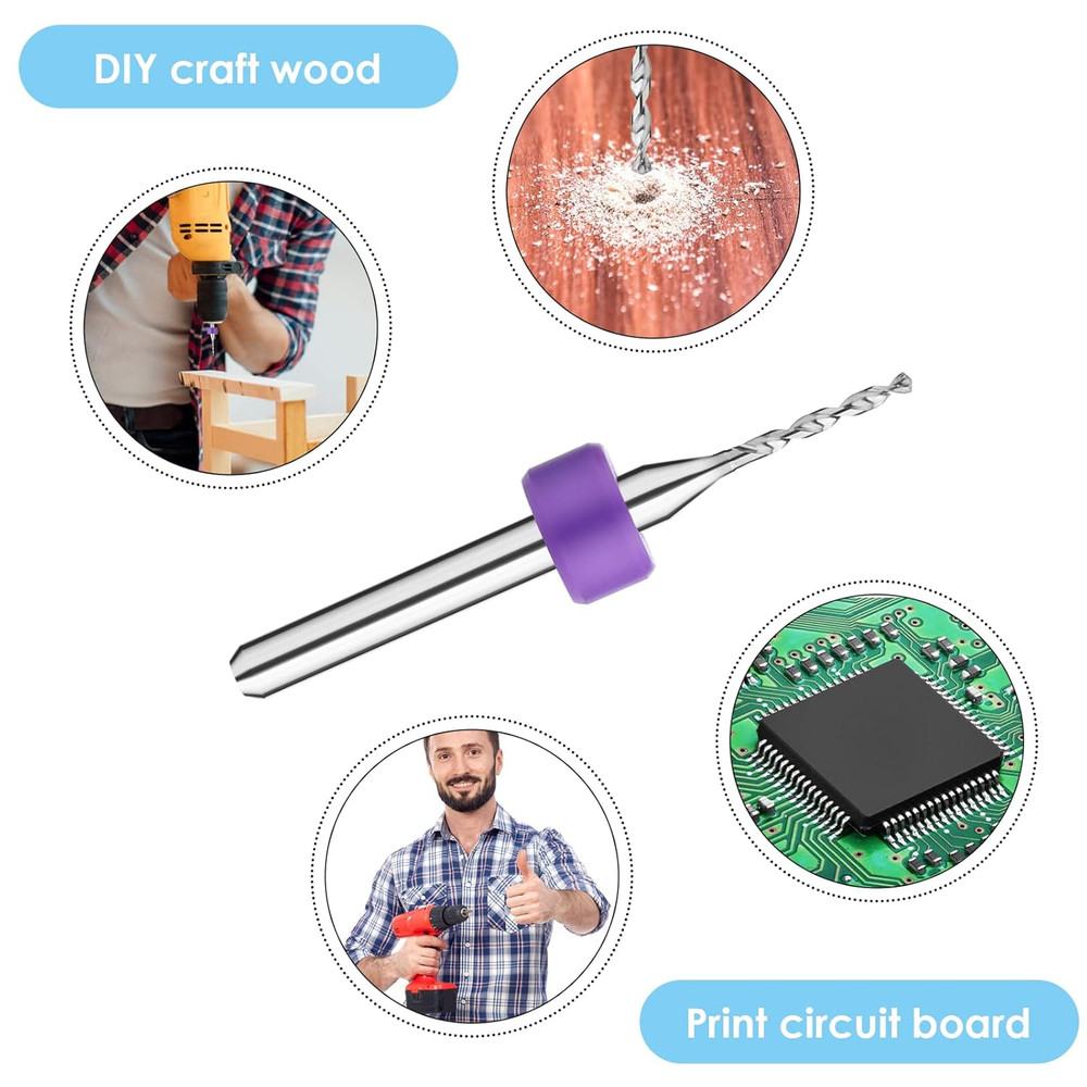 20 Pcs Micro Drill Bit Set 0.3-1.2mm Shank Tungsten Carbide Small Drill Bits...