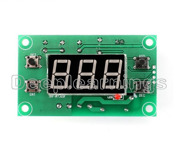 AC 220V LED Digital Thermostat Temperature Alarm Controller Meter Module Red