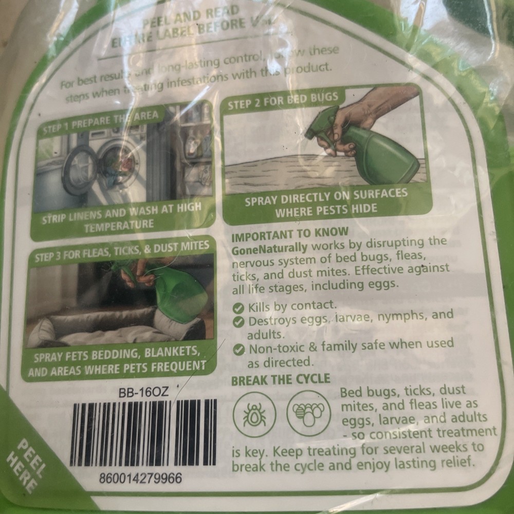 EcoRaider Bed Bug Killer Plant Extract Based 16 fl oz Child/Pet Safe Cedar Scent