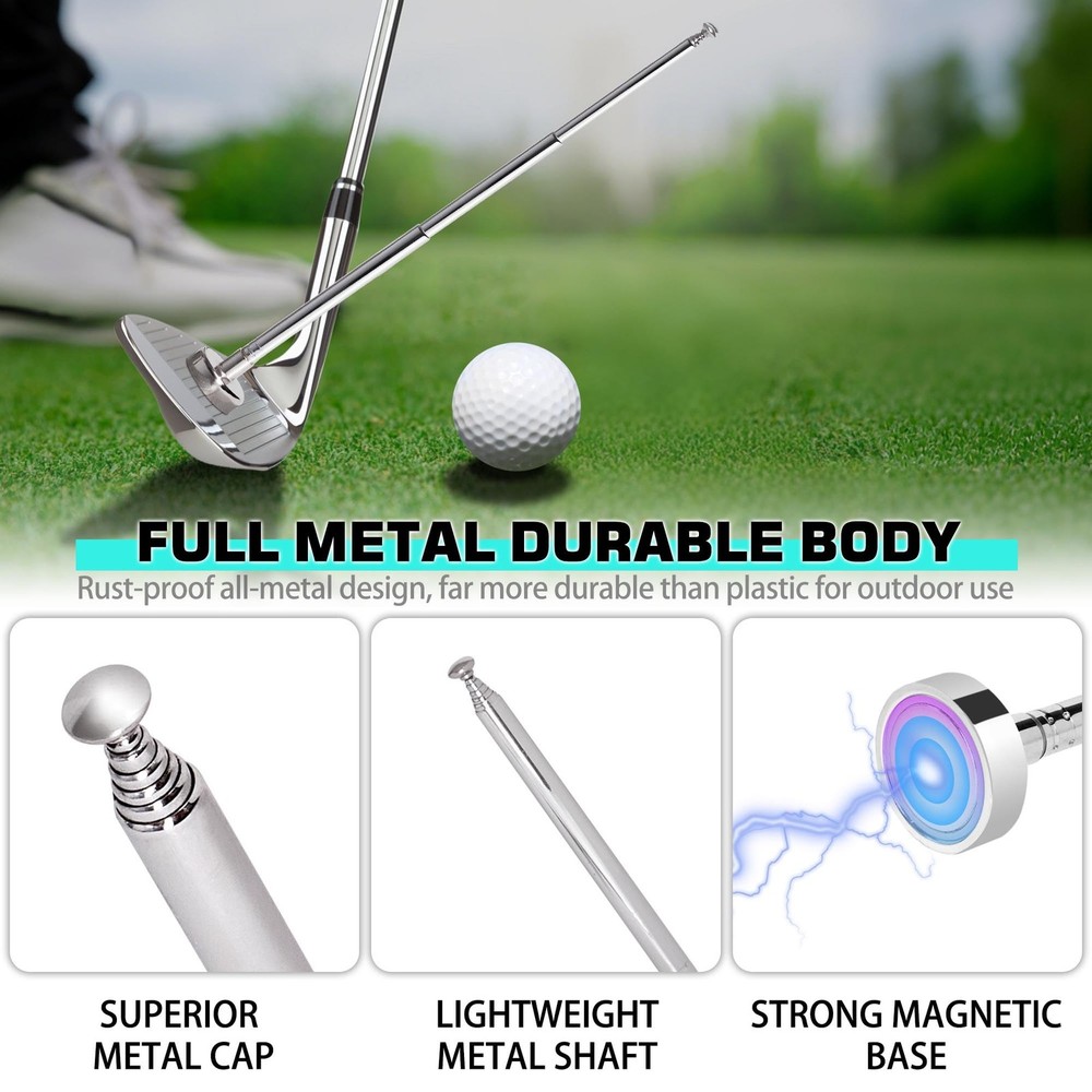 Golf Alignment Rod Training Aids Adjustable Length Pair