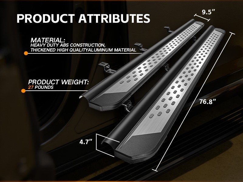 Side Steps Running Boards Nerf Bars Pedals Compatible For 20-2026 Ford Explorer