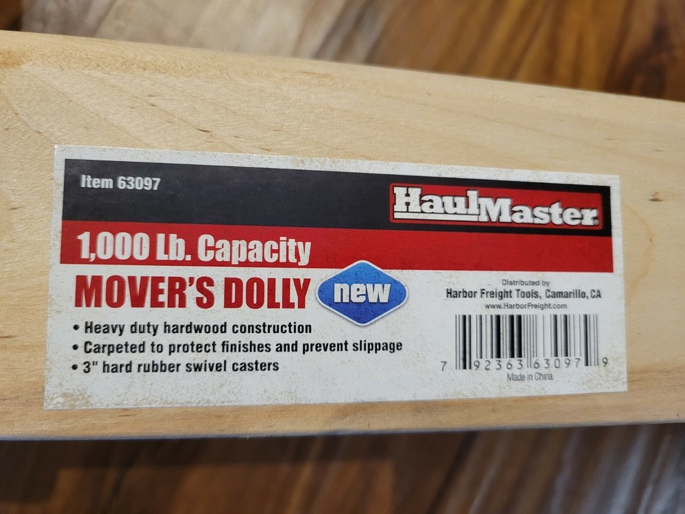 NEW! Head Master 1000 Capacity Movers Dolly 18" X 12"