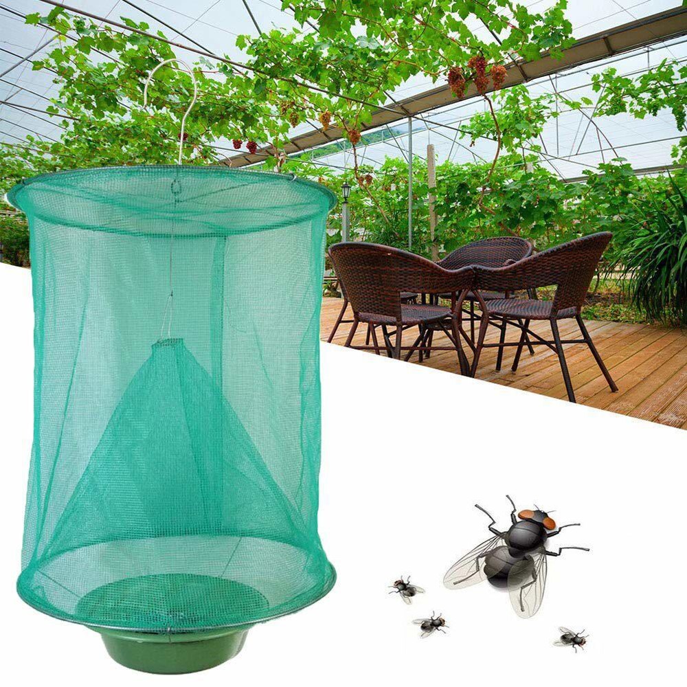 Fly Trap Reusable Fly Catcher Killer Cage Net Trap Pest Bug Catch fly trap Ranch