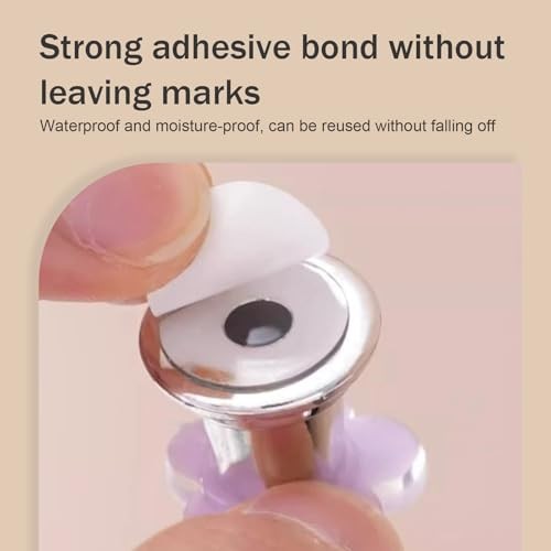 Car Push Start Button Cover, Engine Ignition Button Creative Flower 1 PC Red