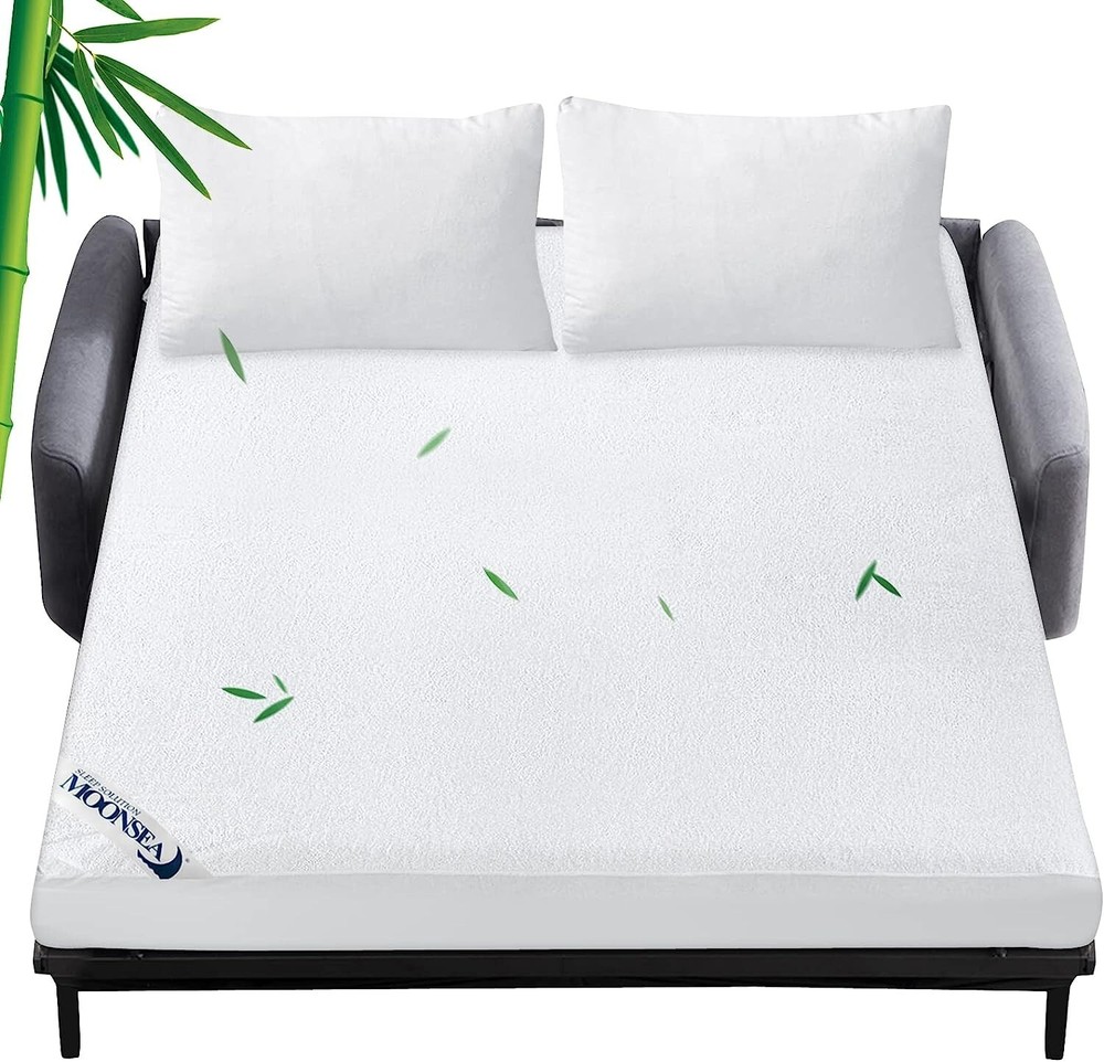 Sleeper Sofa Queen Mattress Protector Bamboo Terry Sofa Mattress Pad Cover 60x72