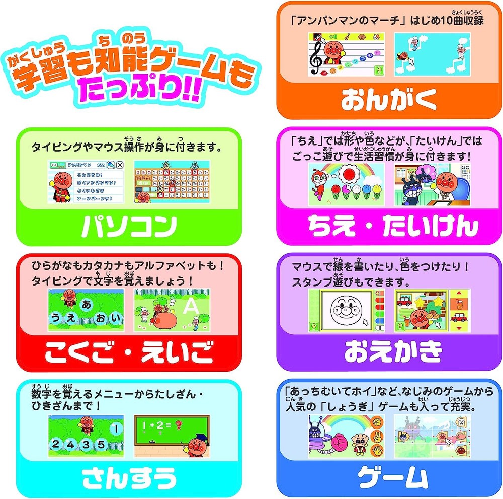 Anpanman is played! Click with a mouse! Anpanman PC (target age: 2 years ol