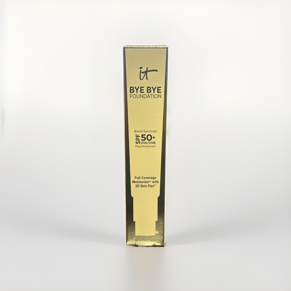 It Cosmetics  Bye Bye Foundation 1 Oz Moisturizer 50+SPF Full Coverage FAIR 6/26