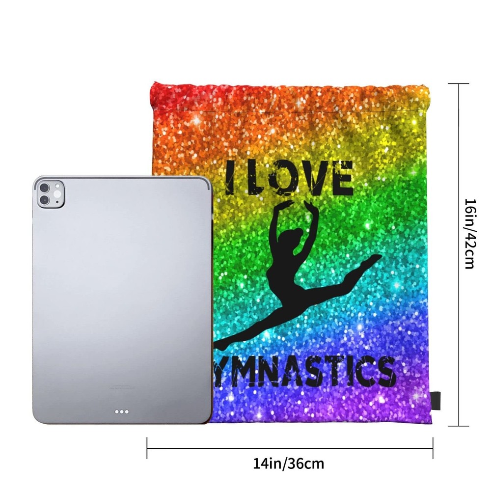 Braytow Gymnastics Drawstring Backpack Gym String Bag One Size, A2