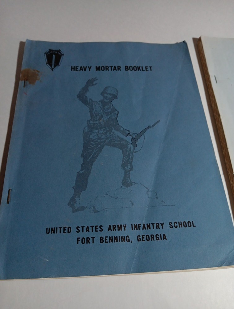 (2) US Army Fort Benning Handbooks - Heavy Mortar Booklet, Air Force Basic Data