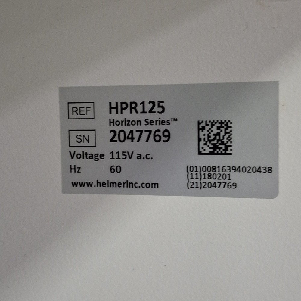 Helmer Inc HPR125 Pharmacy Refrigerator