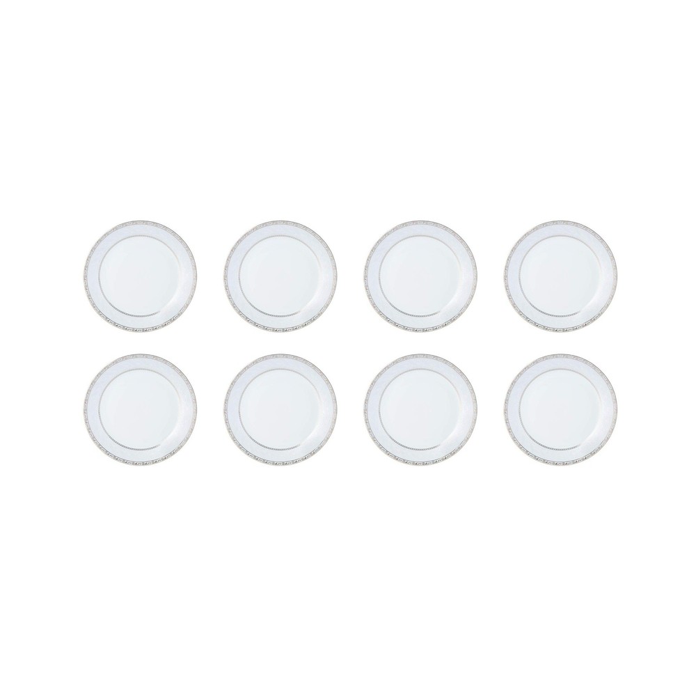 Fitz and Floyd Gold Serif 32-Piece Dinnerware Set, Service For 8, Serif Pattern