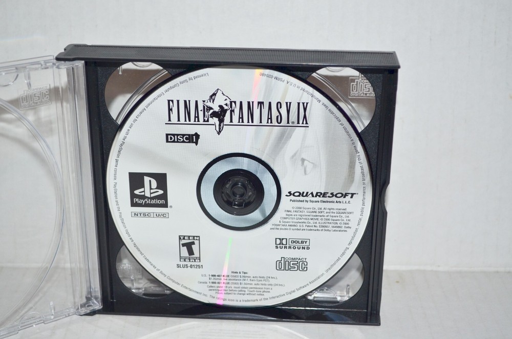 Sony PlayStation 1 PS1 PSOne Quad 4-Disc CD Video Game Replacement Empty Case