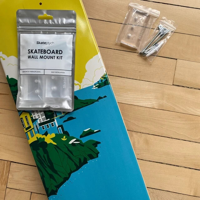 2x Skate Deck Wall Hanger Mount Bracket Rack Skateboard - AUTHENTIC - CANADA