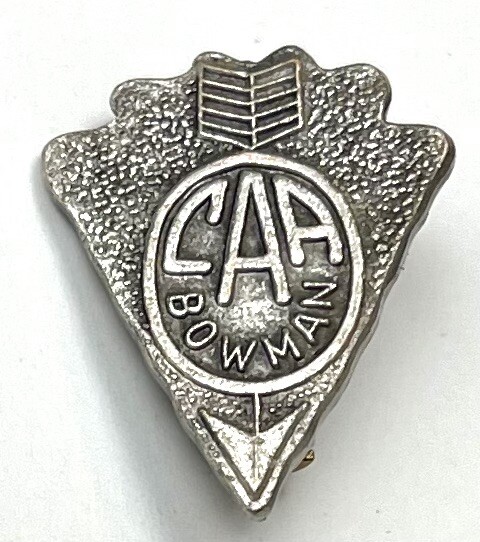 VTG Silvertone CAA Camp Archery NAA JOAD Jr Olympic Arrowhead BOWMAN Pin PINBACK