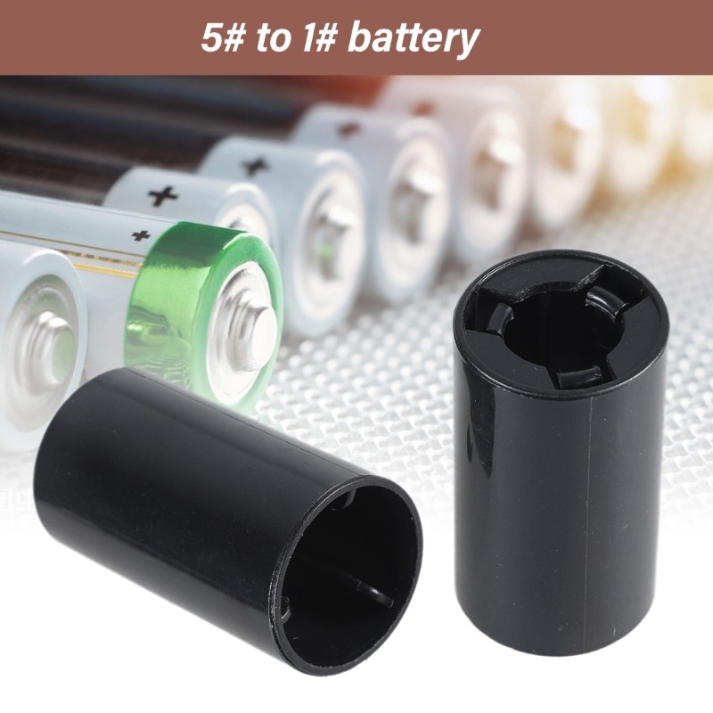 5pcs User Friendly AA to C Battery Converter Case Shell for Multiple Devices