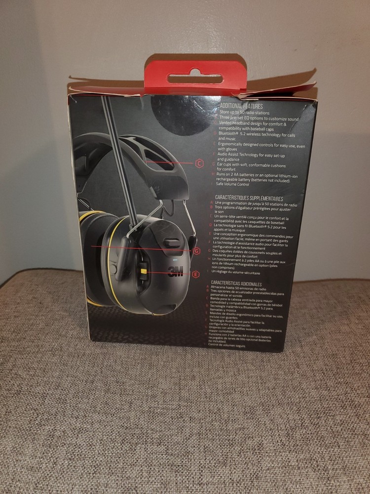 3M Company WorkTunes Connect AM-FM Wireless Hearing Protector with Bluetooth ...