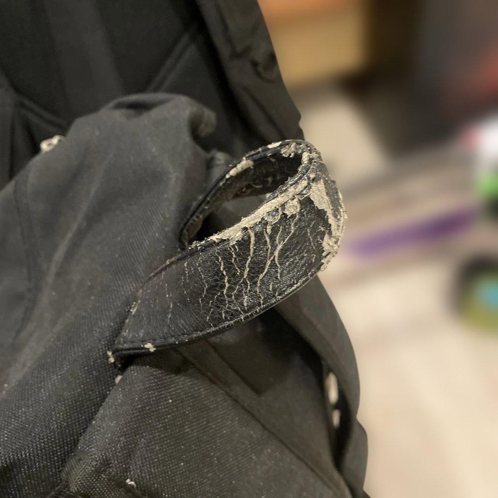 Black Canvas Roll Top Backpack From Japan