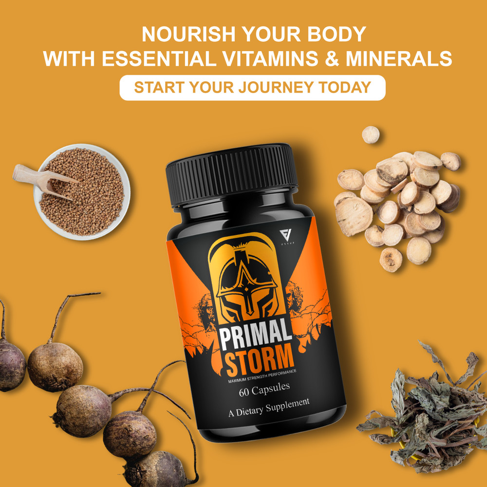 (3 Pack) Primal Storm Performance Support, PrimalStorm Capsules (180 Capsules)