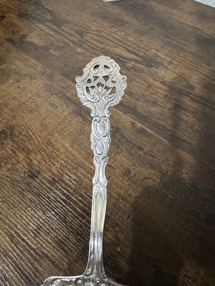 Ornate Cast Pie Pastry Server German 800 Silver