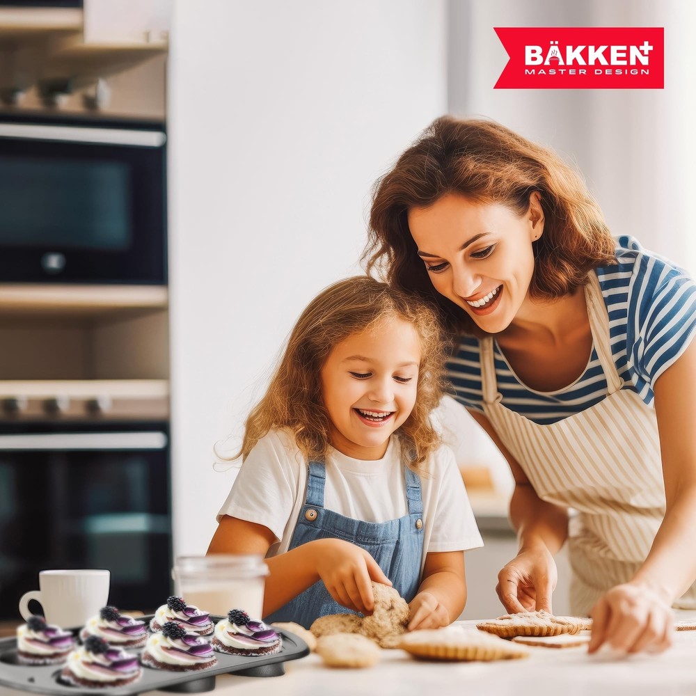 Bakken Swiss - Bakeware Set – 6 Piece – Stackable, Deluxe, Non-Stick