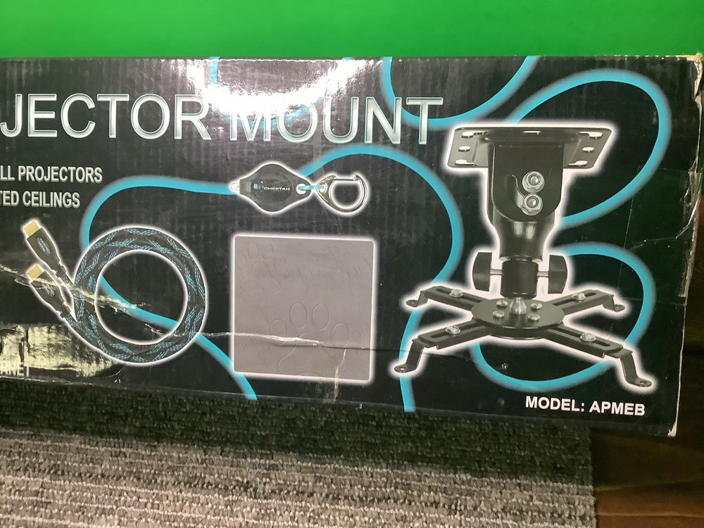 Cheetah Mounts APMEW Universal Projector Ceiling Mount 27", No HDMI Cable