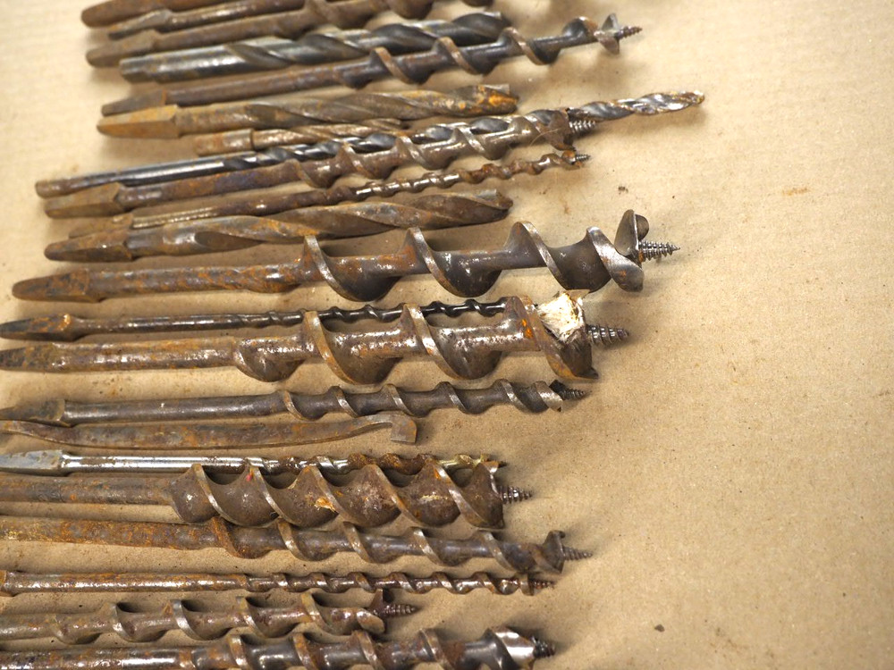 Auger bit hand brace drill bits