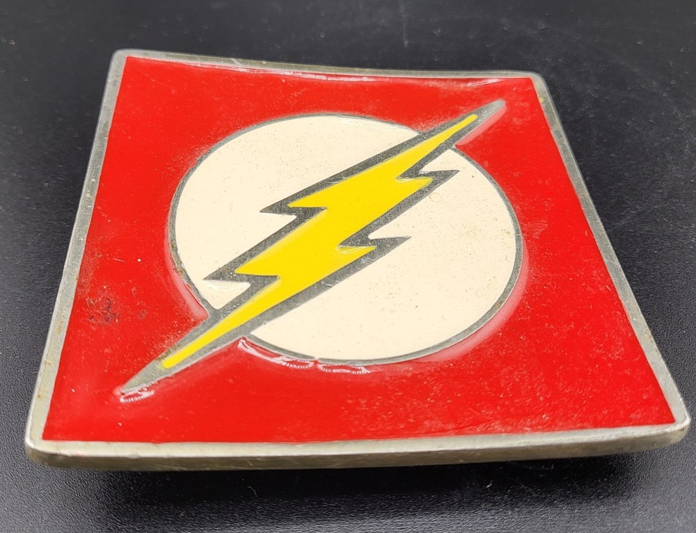 Vintage DC Comics The Flash Square Belt Buckle