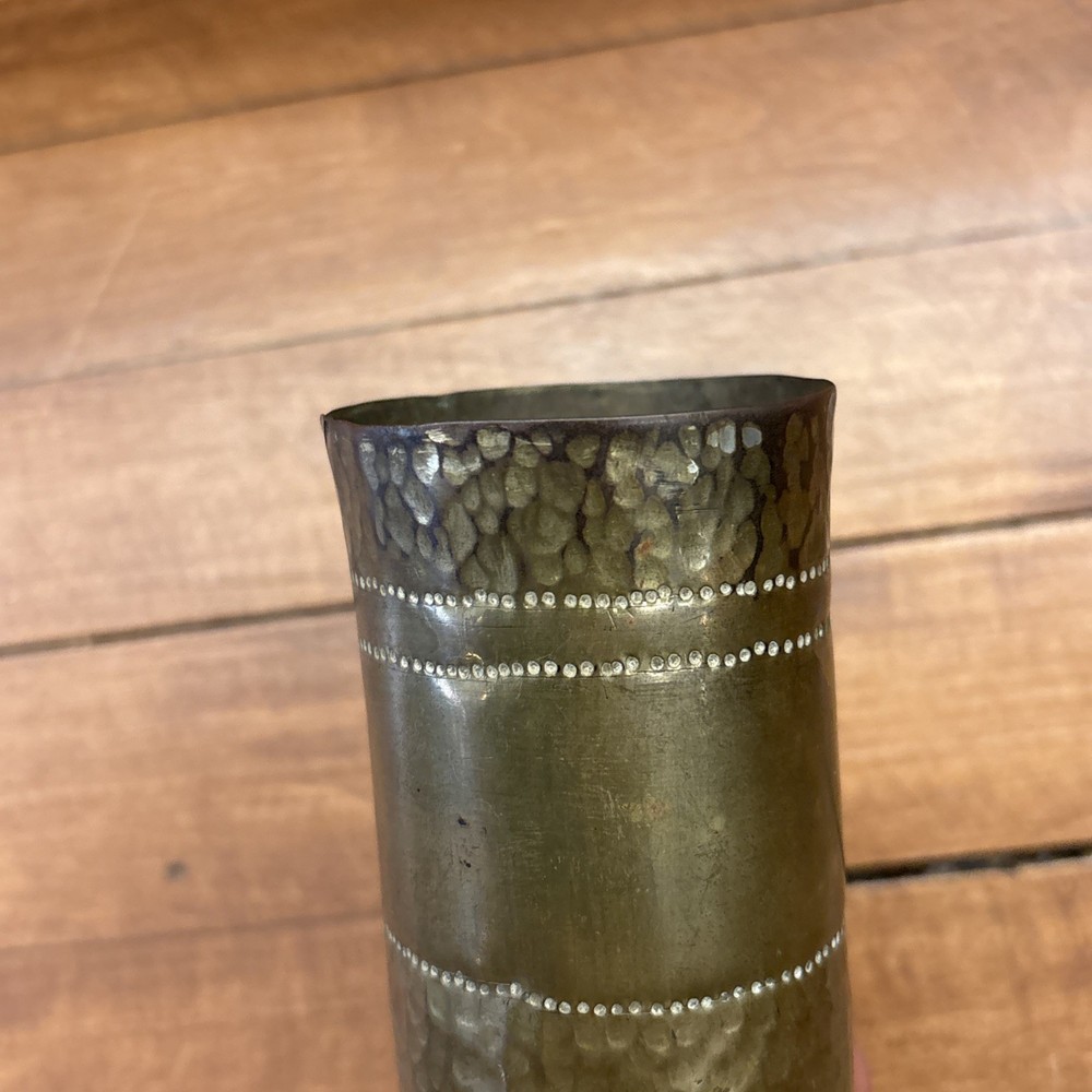 Original WW2 Trench Art Shell 1940s Artillery Shell WWII Engraved Shell