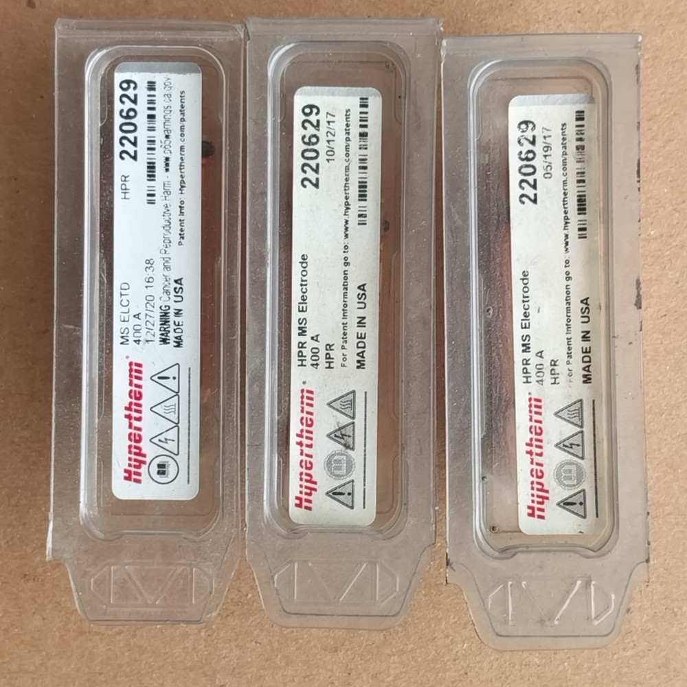 Hypertherm 220629 HPR 400A MS Electrode Lot 3 Plasma Consumables