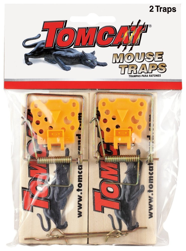 Tomcat Wooden Mouse Traps, 2-Pack