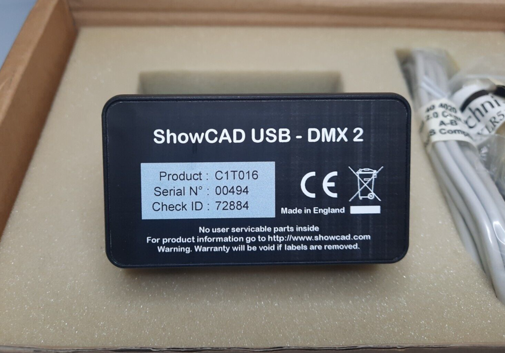 ShowCAD USB to DMX-512 interface - New Open Box