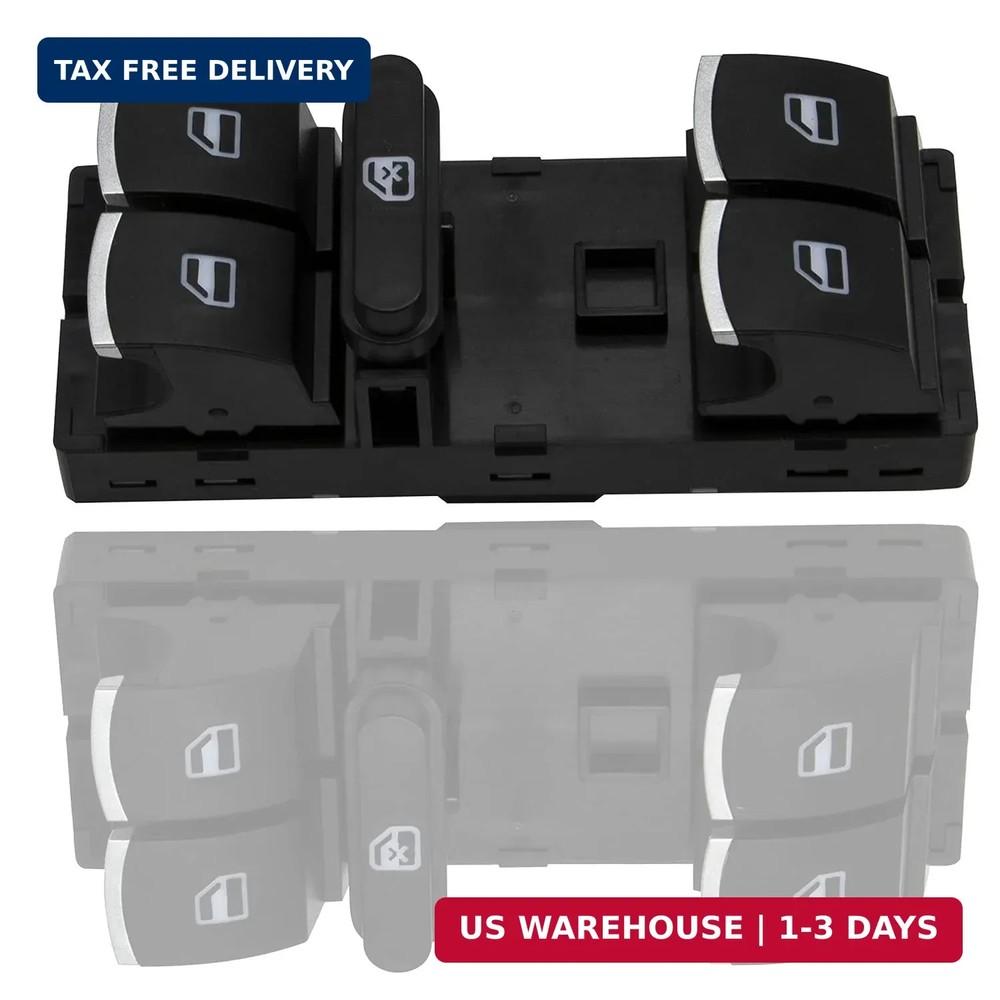 Master Power Window Switch Front Driver Left Side 5ND959857 Fits Jetta Passat CC