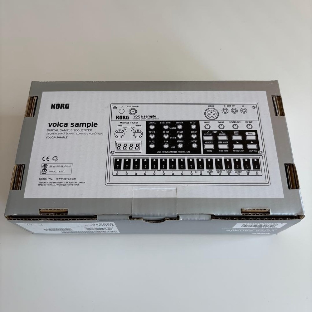KORG volca sample Compact Digital Sample Sequencer Analogue Isolator With Box