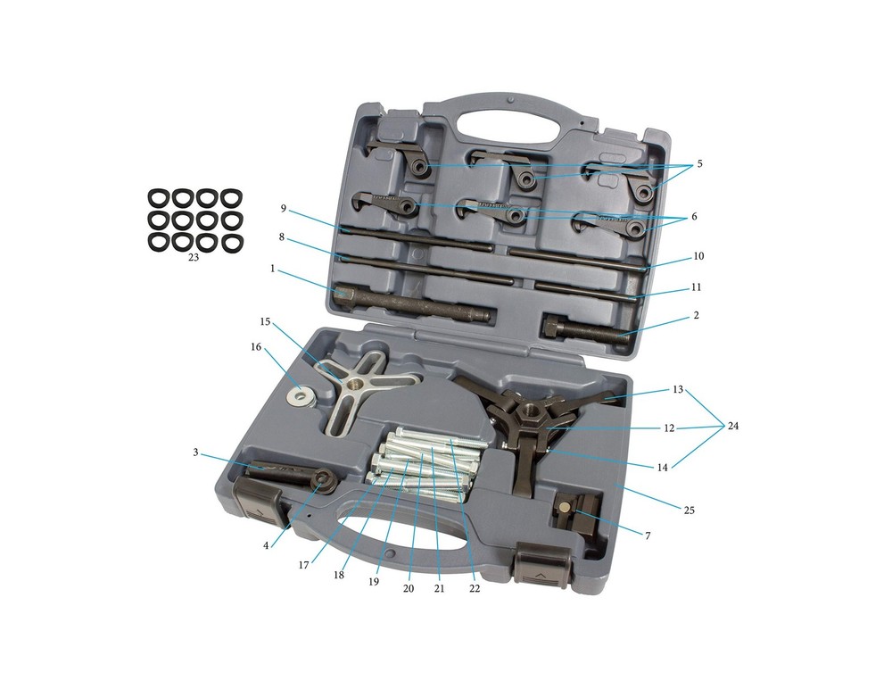 Lisle 54810 Master Harmonic Balancer Puller Kit