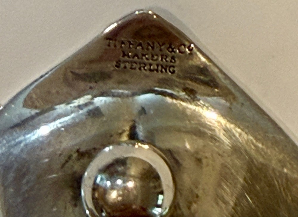 Sterling Silver Leaf Shaped Dish Tiffany & Co. 3" x 3.25"