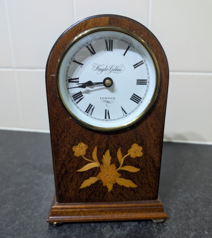 Reproduction Inlaid Mahogany Clock Case