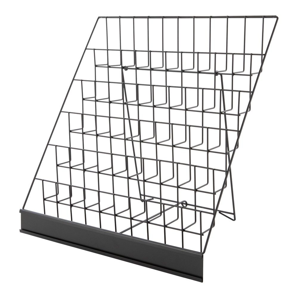 6 Tier Wire Countertop Rack Comic Book Rack Book Display Stand For Books DVD CD
