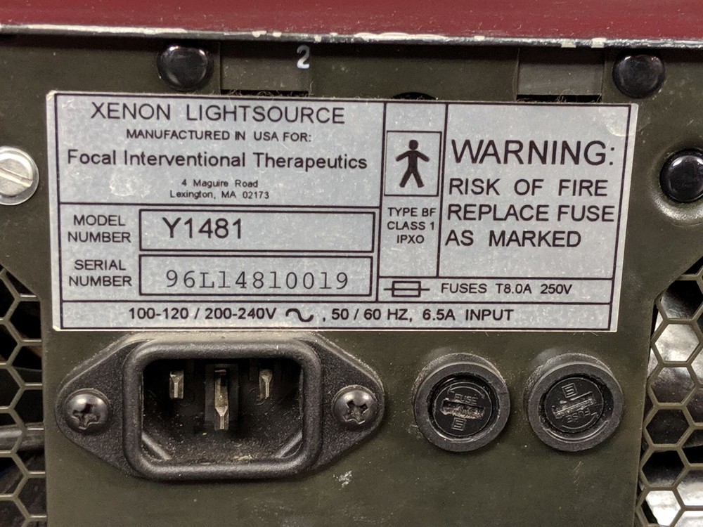 Focal Y1481 Xenon Light Source / FULLY FUNCTIONING LAMP / 30 DAY GUARANTEE