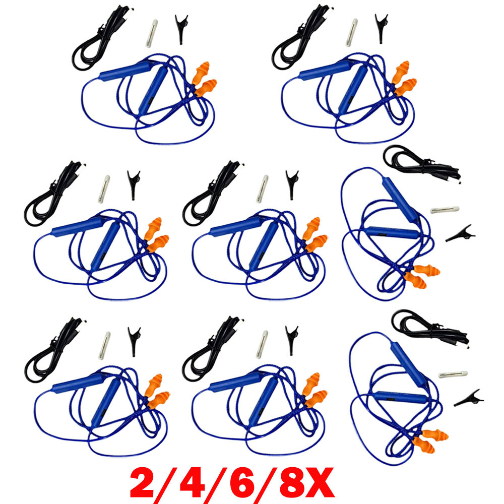 2/4/6/8Pcs Blue Ear Plugs Bluetooth Earphone For Work Noise Suppression Hearing