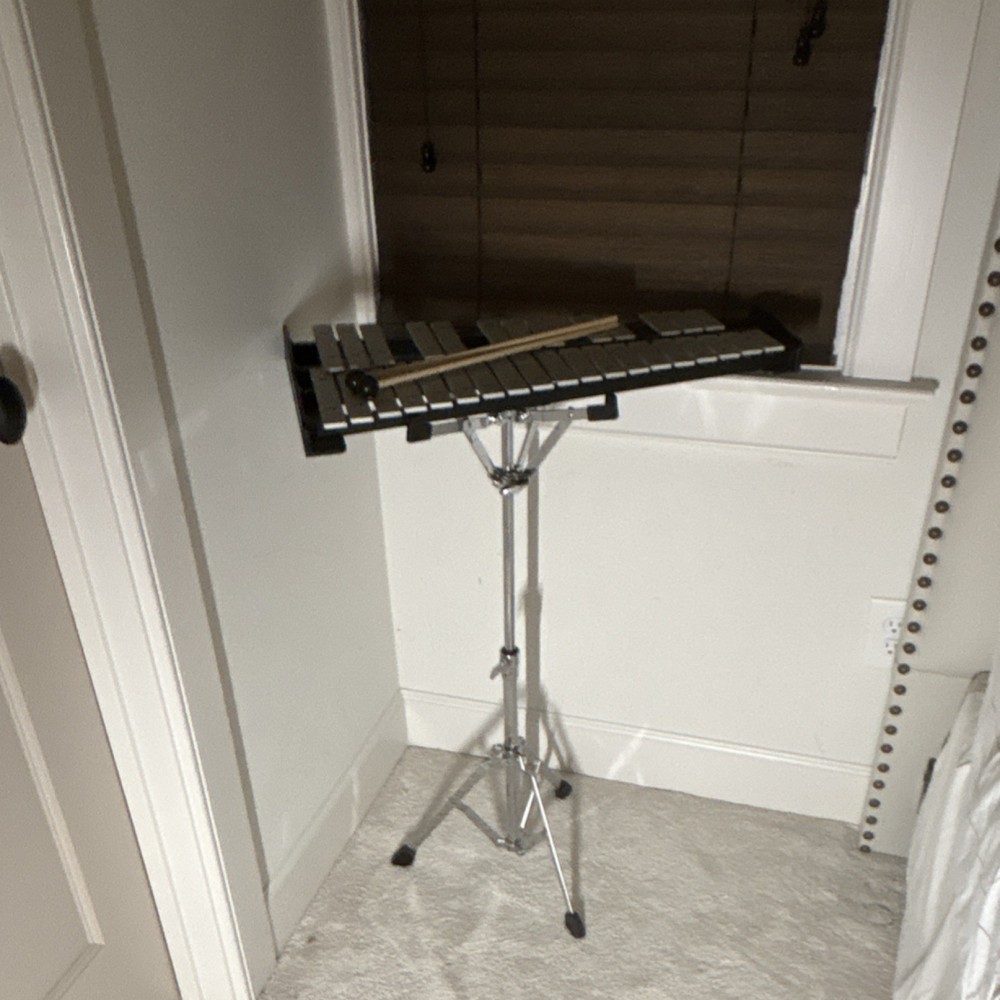 Pearl Rolling Percussion bag with mint condition tools drum set and xylophone