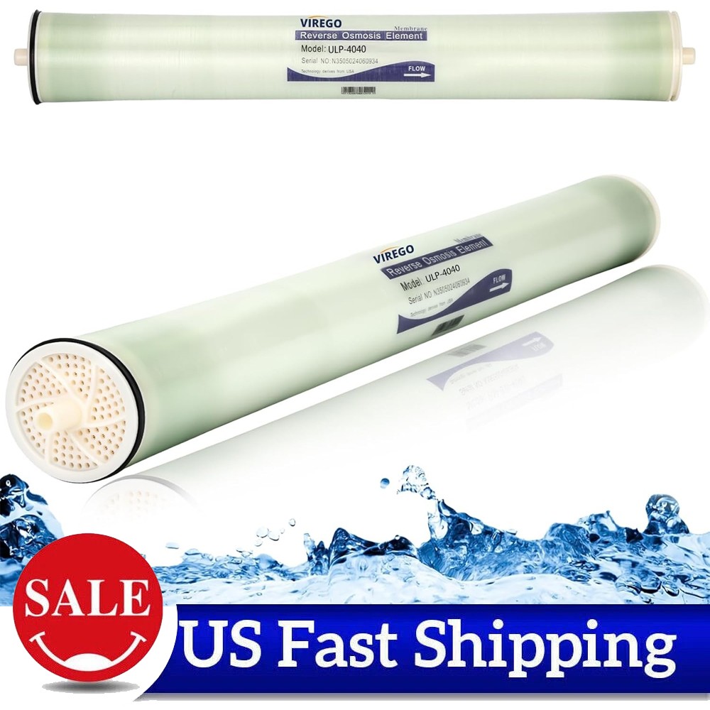 4" x 40" ULP-4040 HF Replaces Hydron 2600 GPD Brackish Water Reverse Osmosis