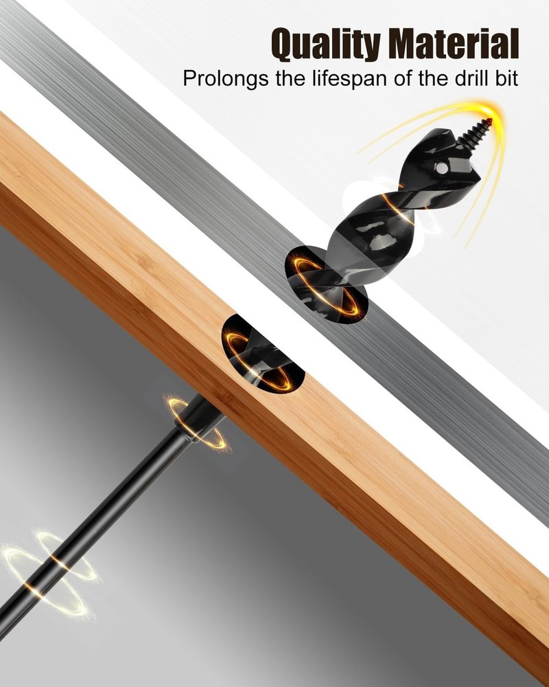 Flexible Installer Drill Bit for Wire Pulling, 36 Inch Extra Long Drill Bit, ...