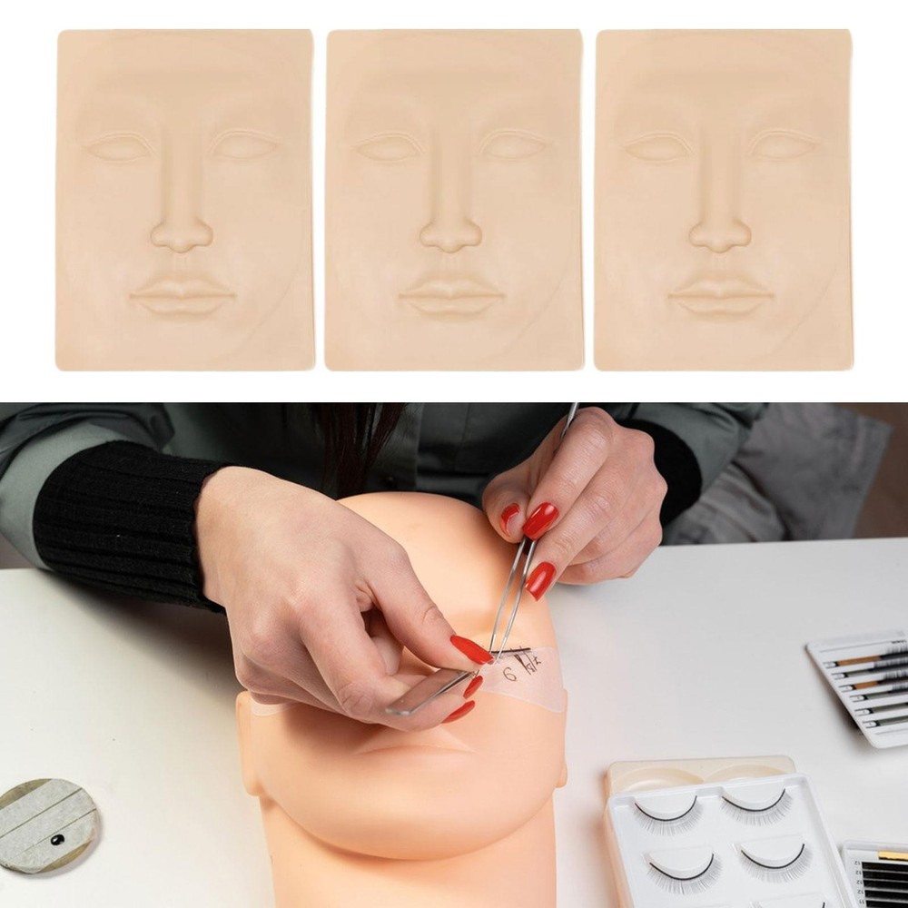3 Pieces Makeup Practice Skin Practice Face Permanent Makeup