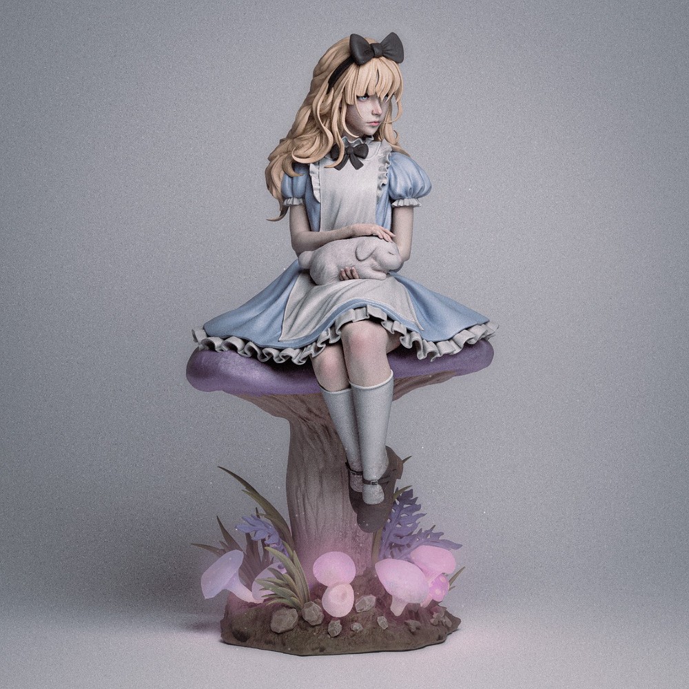 Alice 3d Printed Model | Unassembled | Unpainted | 1/12-1/3