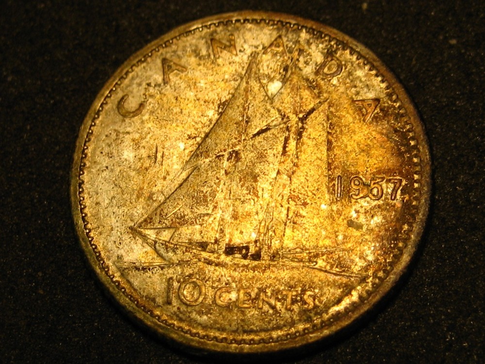 1957 Canadian Dime
