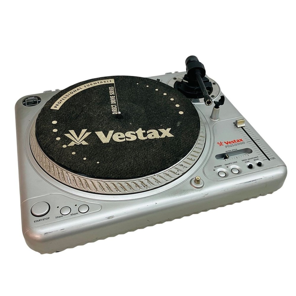 Vestax PDX-2000 Direct Drive DJ Turntable System Vinyl Record Player Working