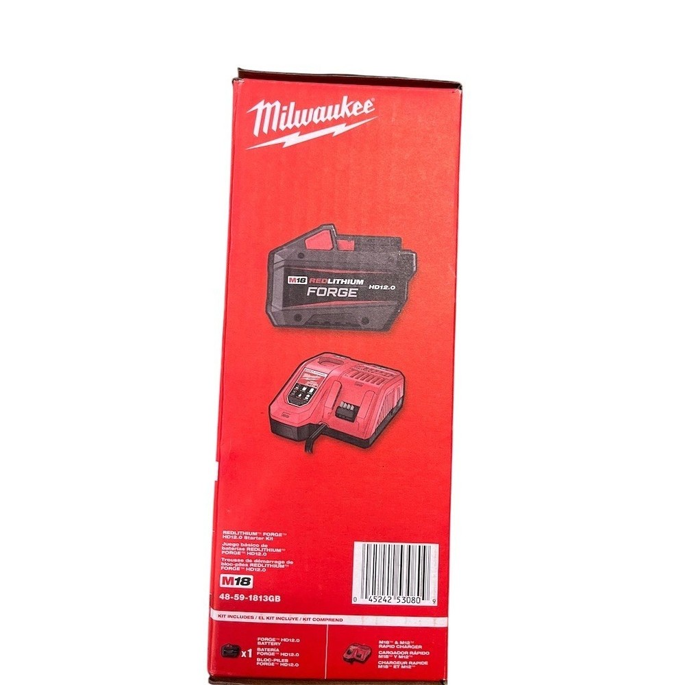 Milwaukee M18 REDLITHIUM FORGE HD12.0 Starter Kit Battery & Rapid