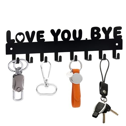 Key Holder for Wall, Key Hooks with 8 Hooks, Key Holder Wall Mount Self