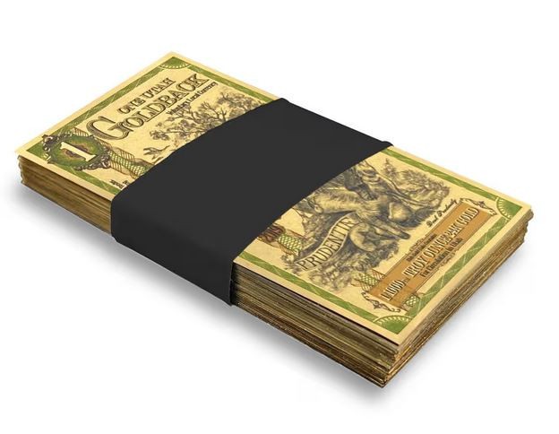 1 Utah Goldback ~ 1/1000th oz 24K Gold Foil Note ~ Authenticated
