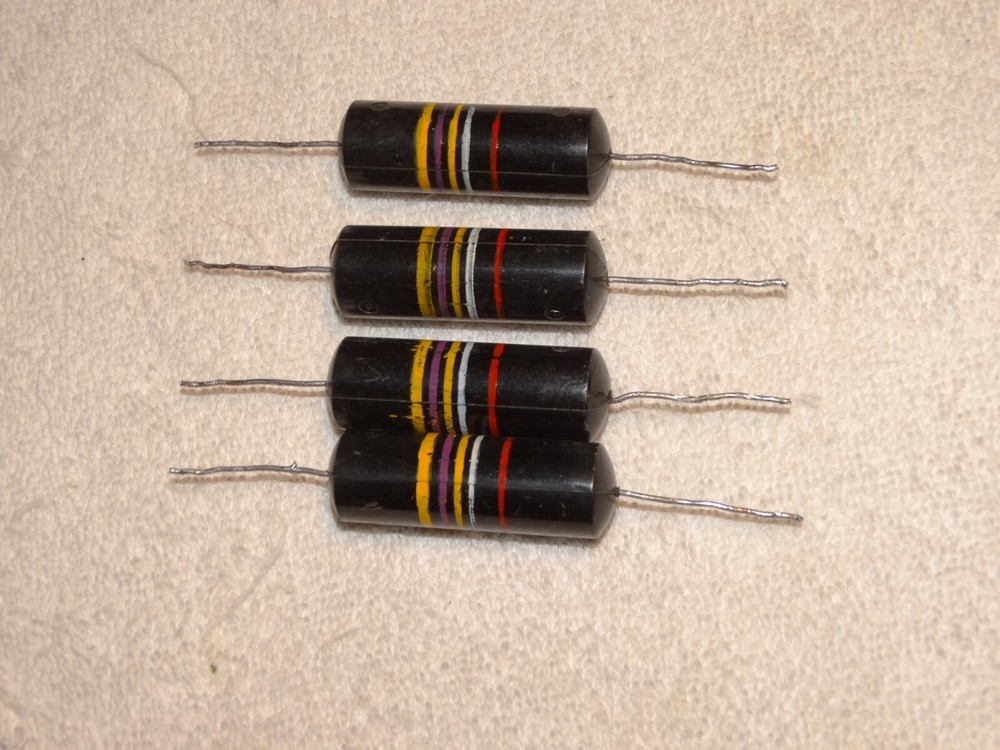 4 - Sprague Bumble Bee Capacitor Pulls .47 200v *Vintage*10% +/- Tolerance*#6